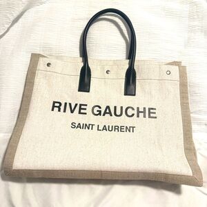 RIVE GAUCHE TOTE IN CANVAS
WHITE LINEN